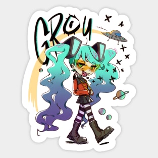 Galaxy friend Grou Sticker